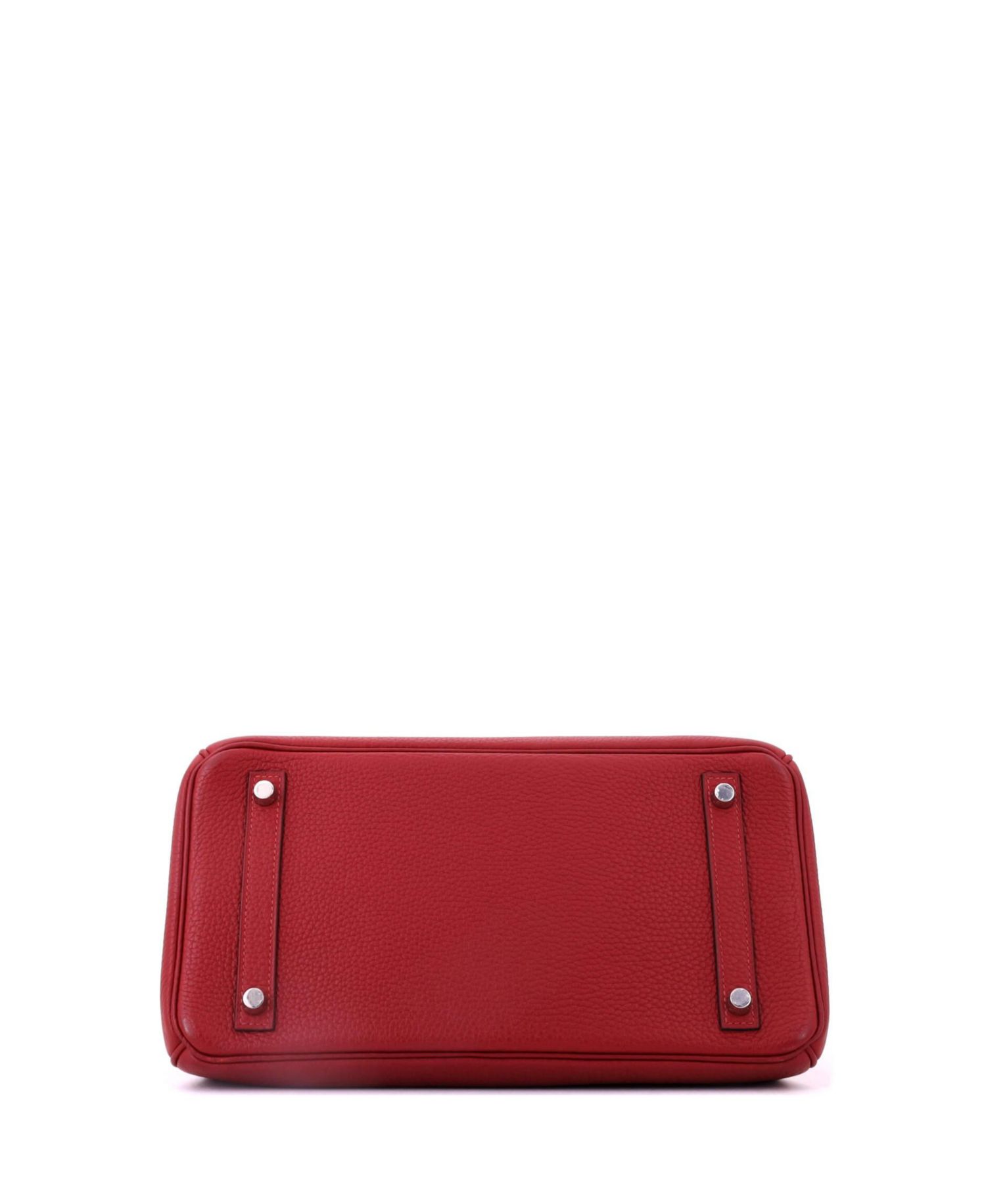 Birkin 30 Handbag Red Togo with Palladium Hardware
