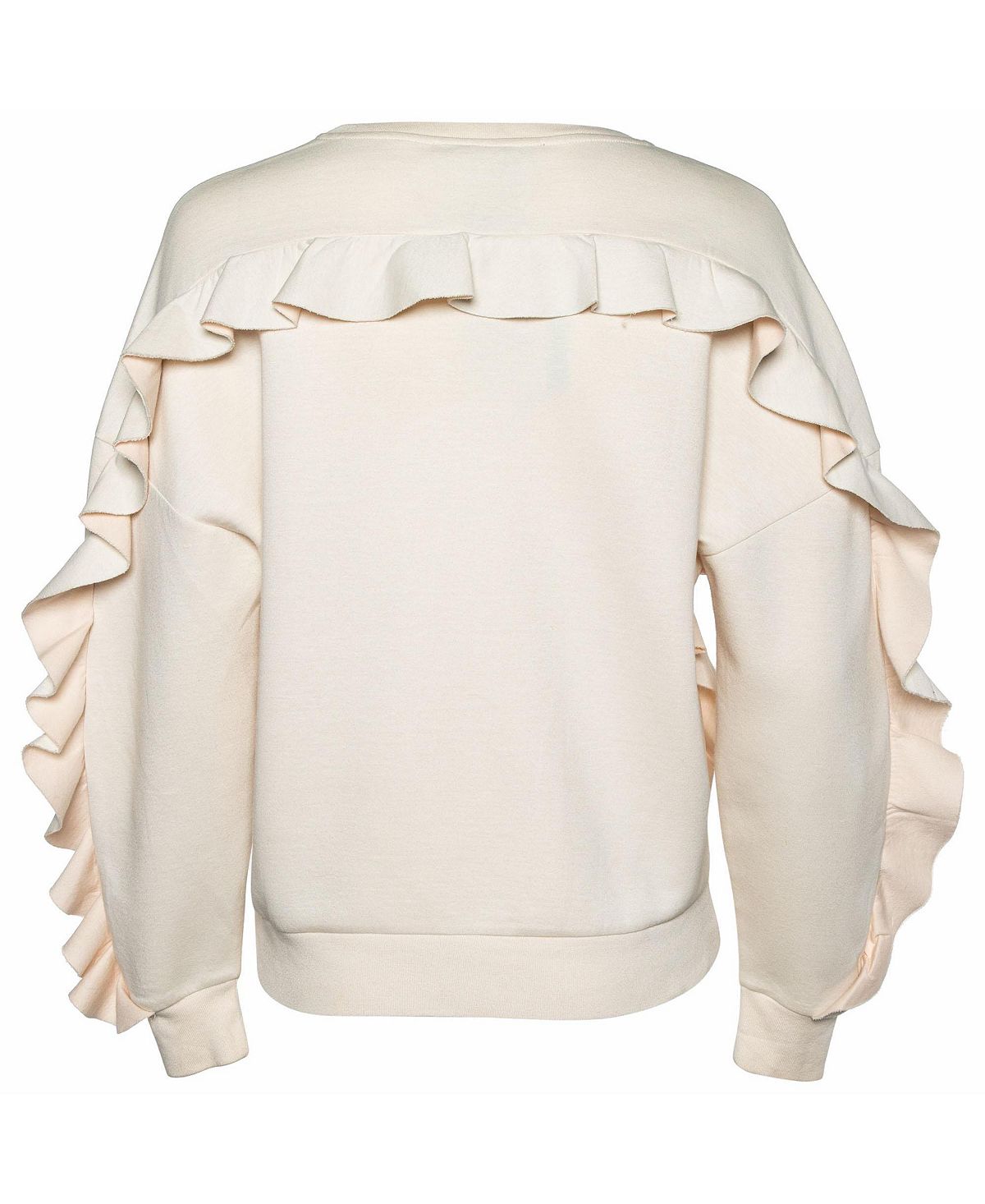 Pre-Owned Stella Mccartney Women's Cotton Knit Flounce Trim Sweatshirt view 2 — MAYCSS fashion products