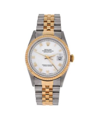 Oyster Perpetual Datejust Automatic Watch in Stainless Steel and Gold 36mm
