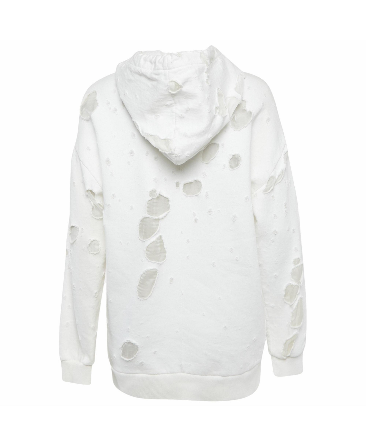 Pre-Owned Givenchy Women's Logo Print Distressed Oversize Hoodie