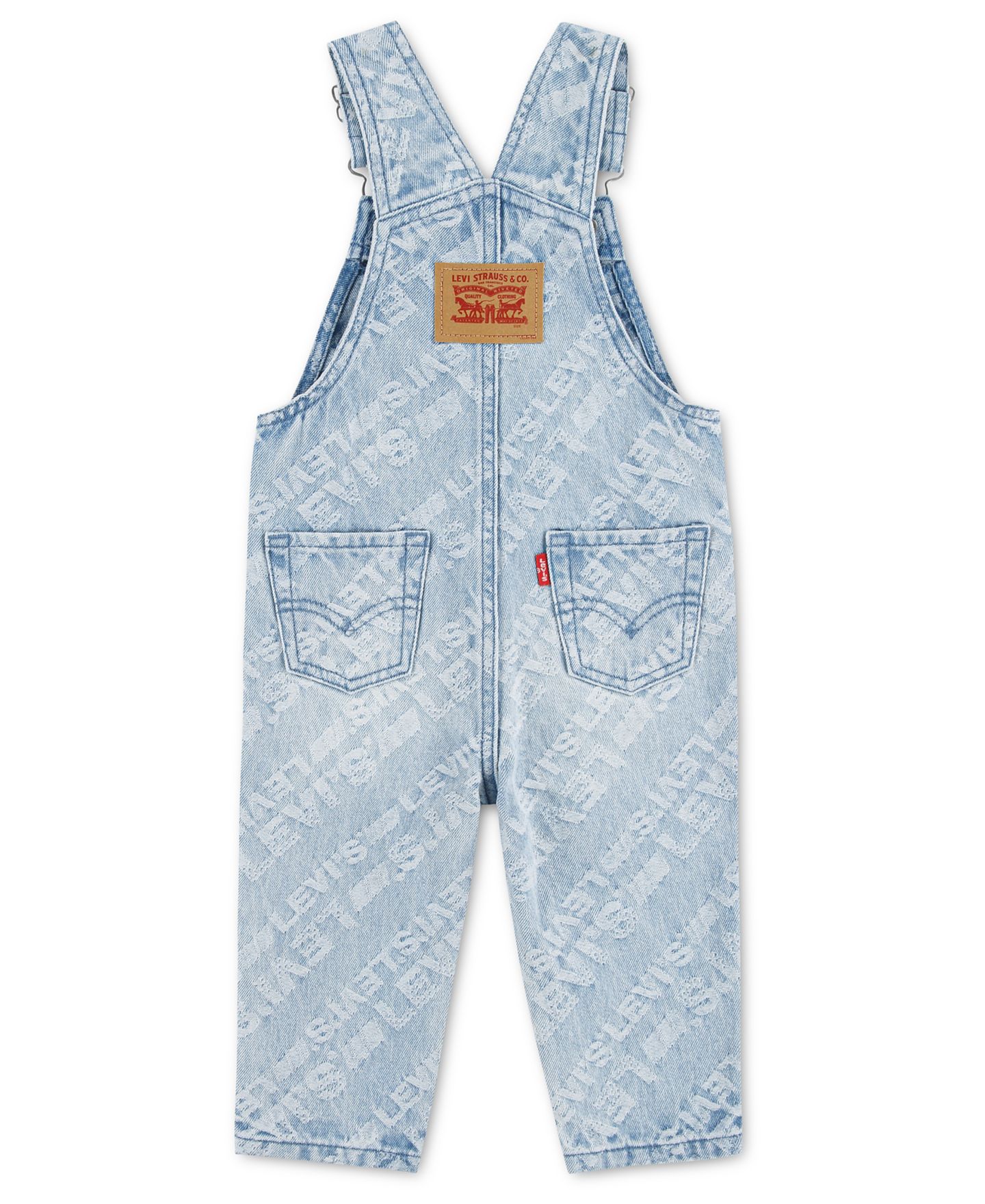 Комбинезон Levi's Jacquard Denim Coverall для мальчиков-малышей, цвет: Shore Thing — фото 2