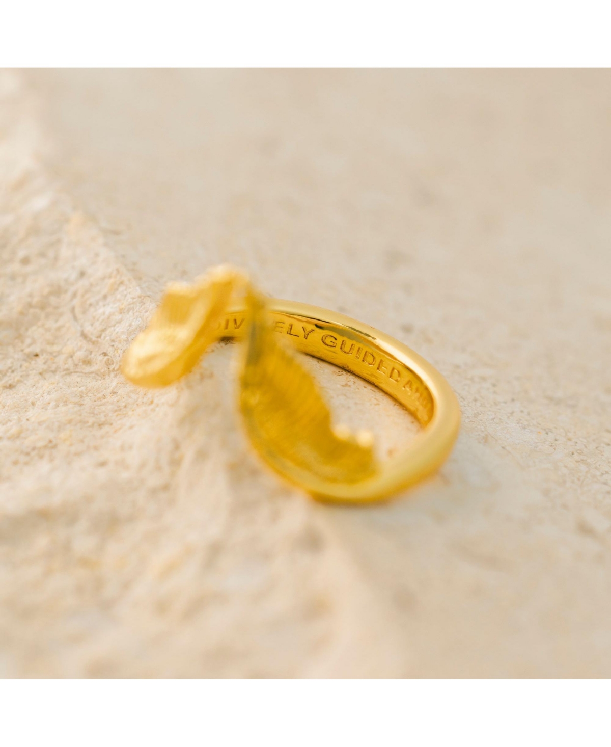 Mantra Angel Wings Divine Guidance Ring