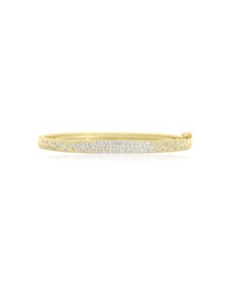 CZ Confetti Bangle 14K Gold-Plated Sterling Silver