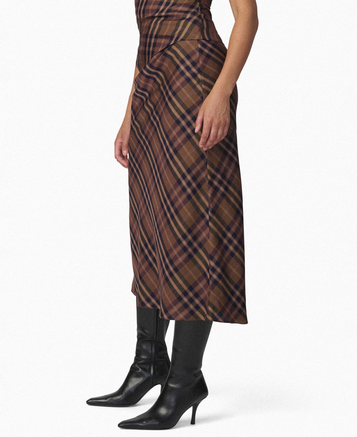 Joe's Jeans Women's The Ines Plaid Midi Skirt