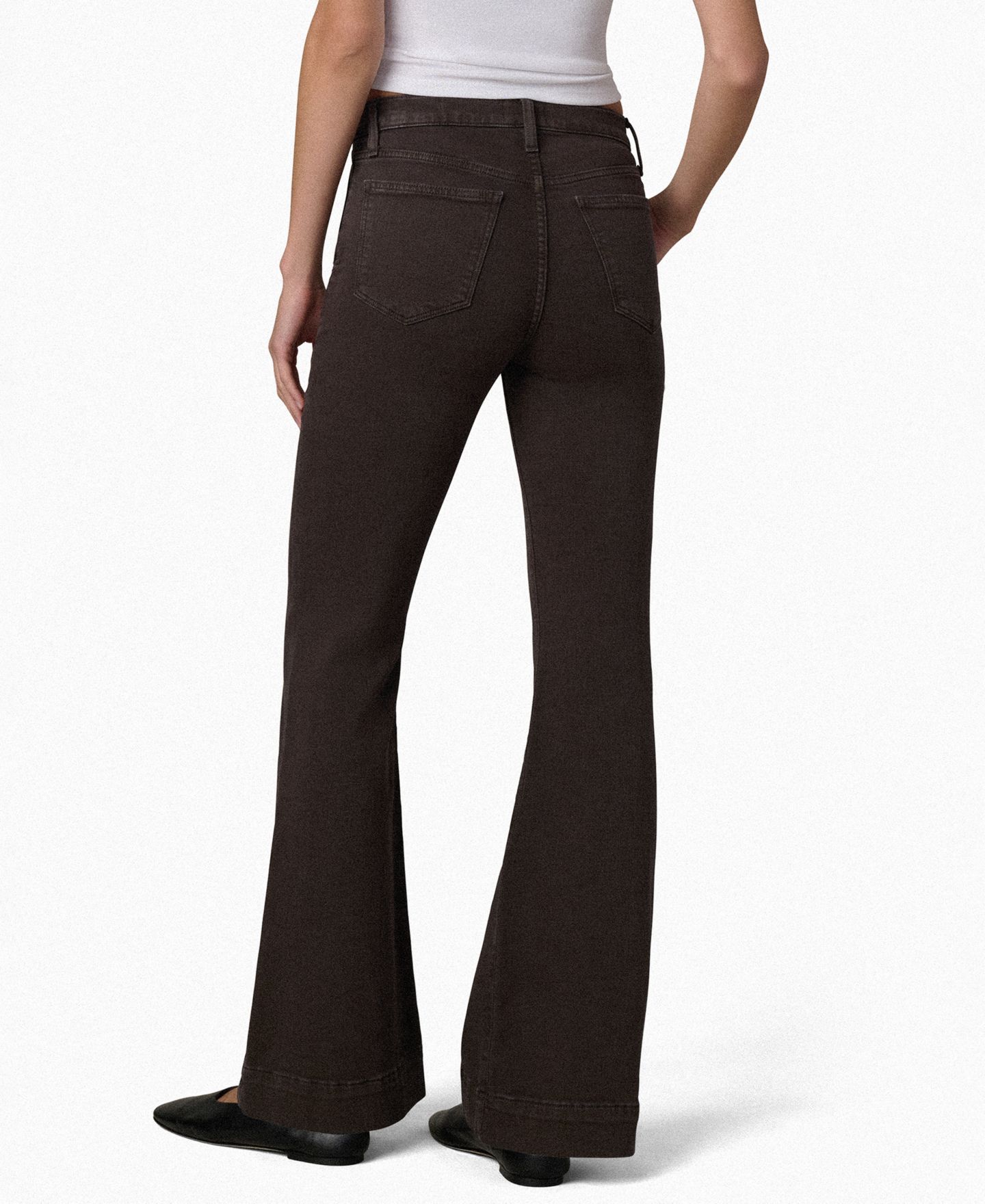 Женские брюки Joe's Jeans The Molly High-Rise Flare Trousers, цвет: Dark Coffe — фото 6