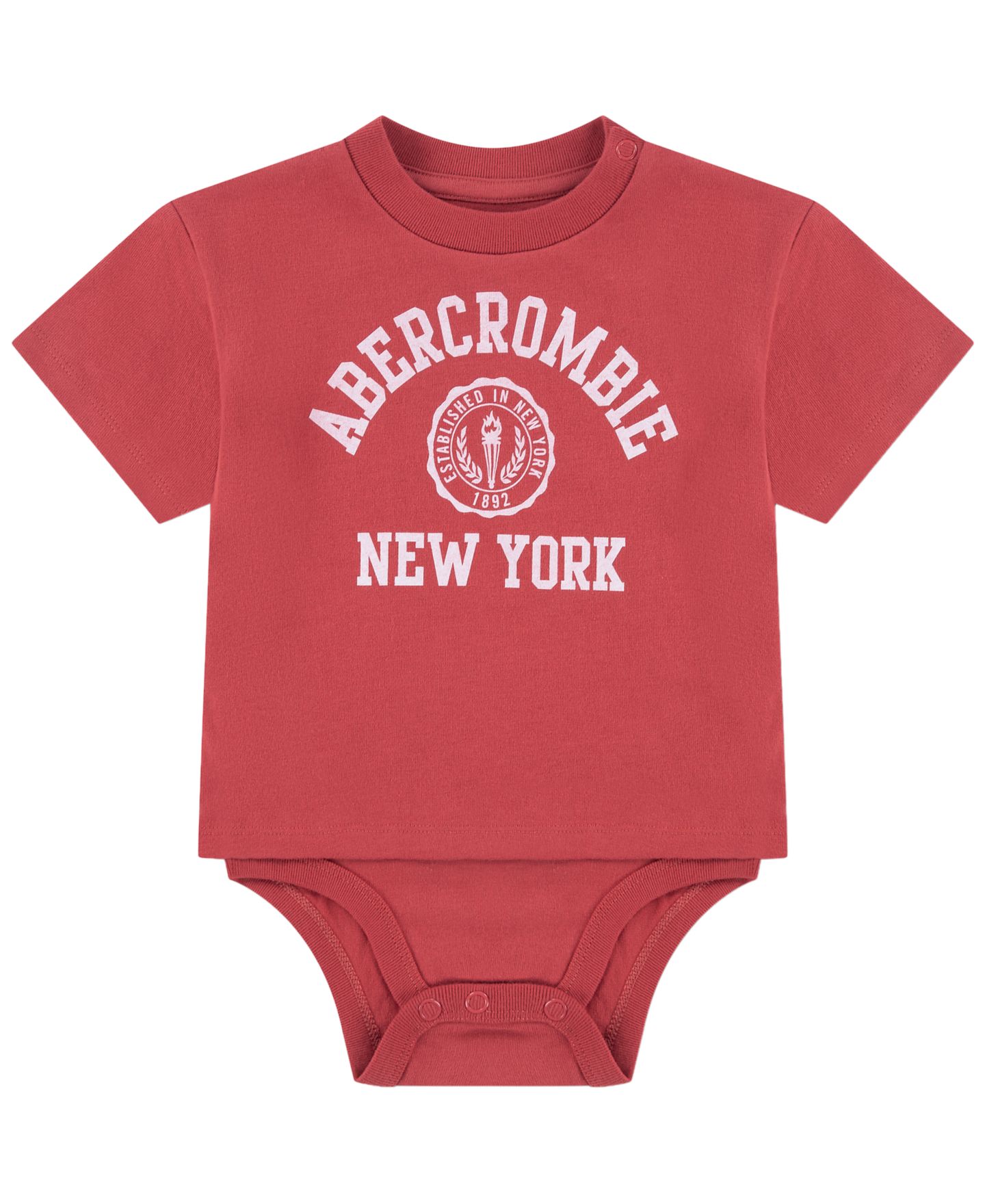 Боди Twofer — abercrombie kids, цвет: Гранатовый розовый — фото 1
