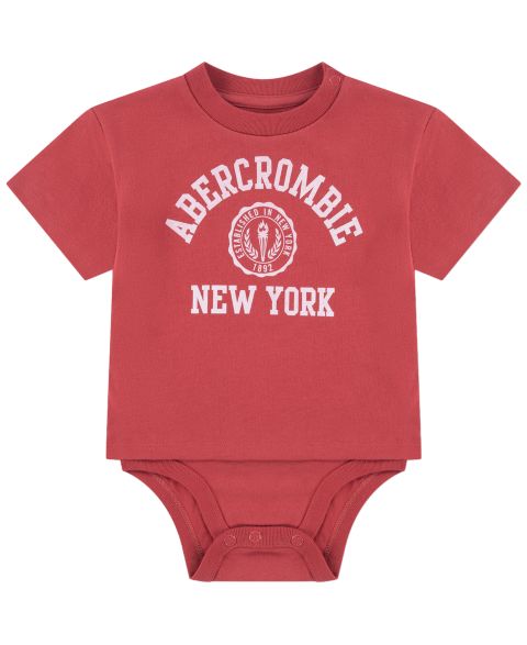 Боди Twofer — abercrombie kids, цвет: Гранатовый розовый