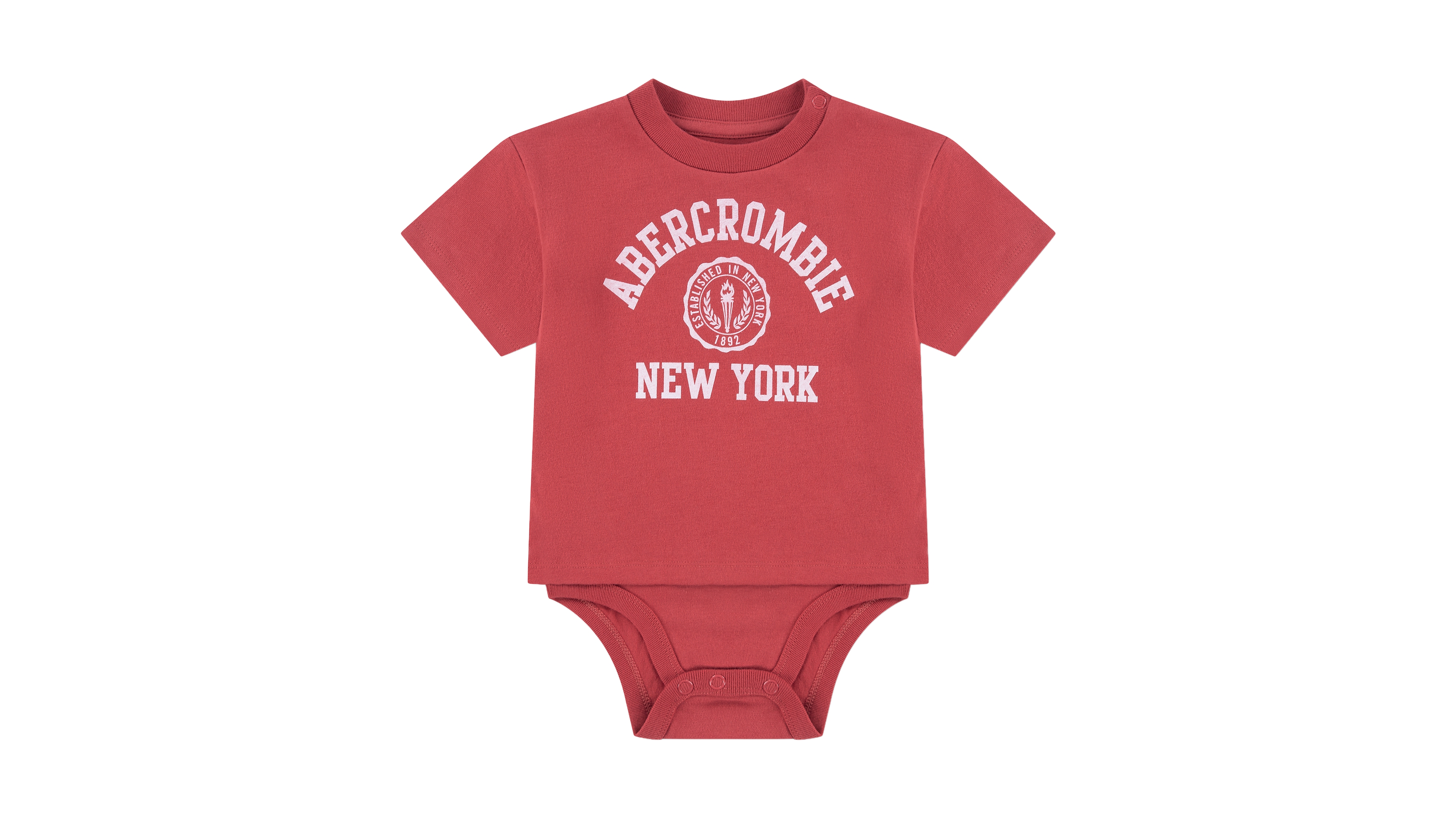 abercrombie kids Baby Boys' Y2K Crest Twofer Bodysuit