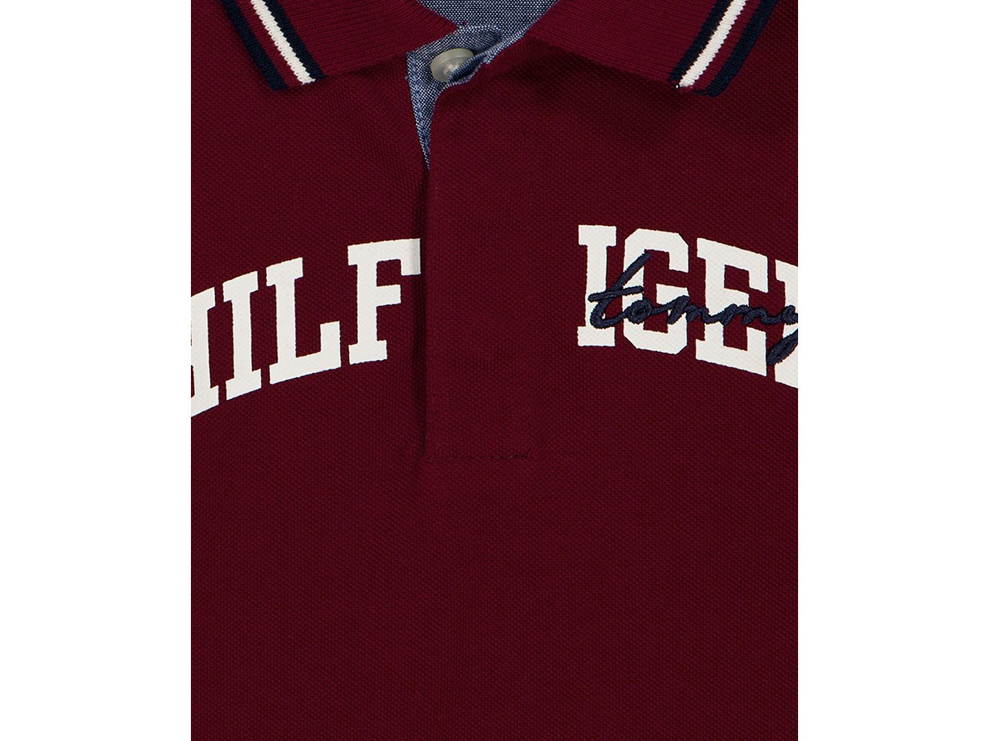 Детский комплект Tommy Hilfiger для мальчиков 2T-5T: топ с длинным рукавом и брюки, цвет: Красный / Ванильный — фото 5