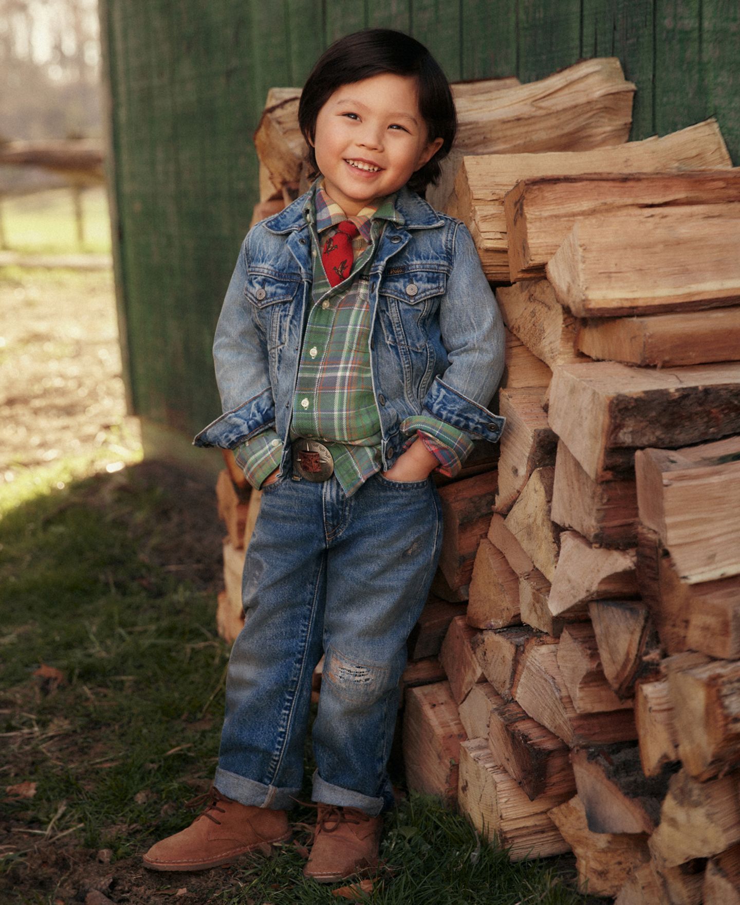 Куртка Polo Ralph Lauren Cotton Denim Trucker Jacket для мальчиков, цвет: Варёный — фото 5