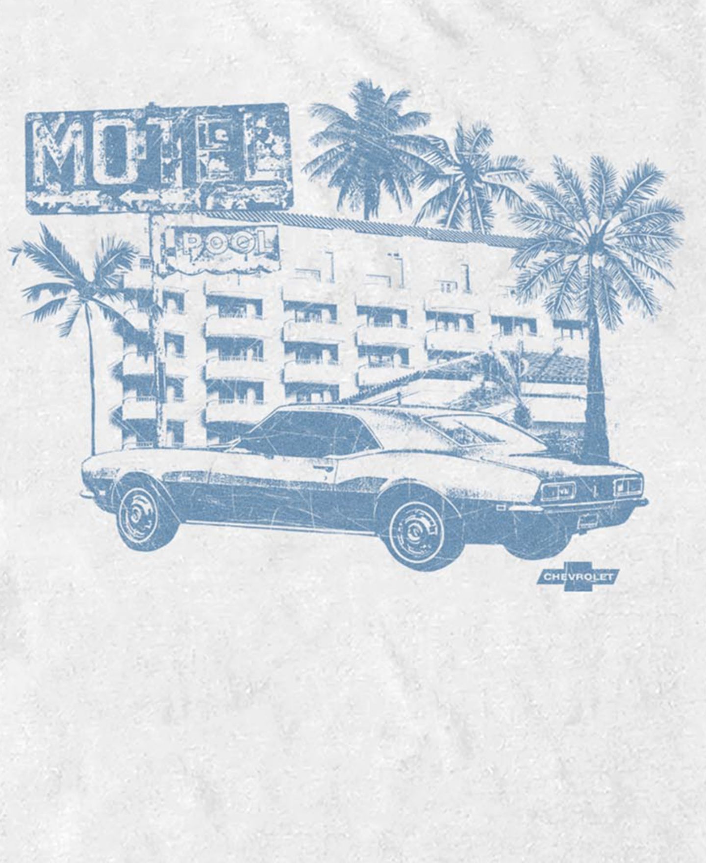 Мужская футболка Fifth Sun General Motors License Camaro Motel, цвет: Белый — фото 3