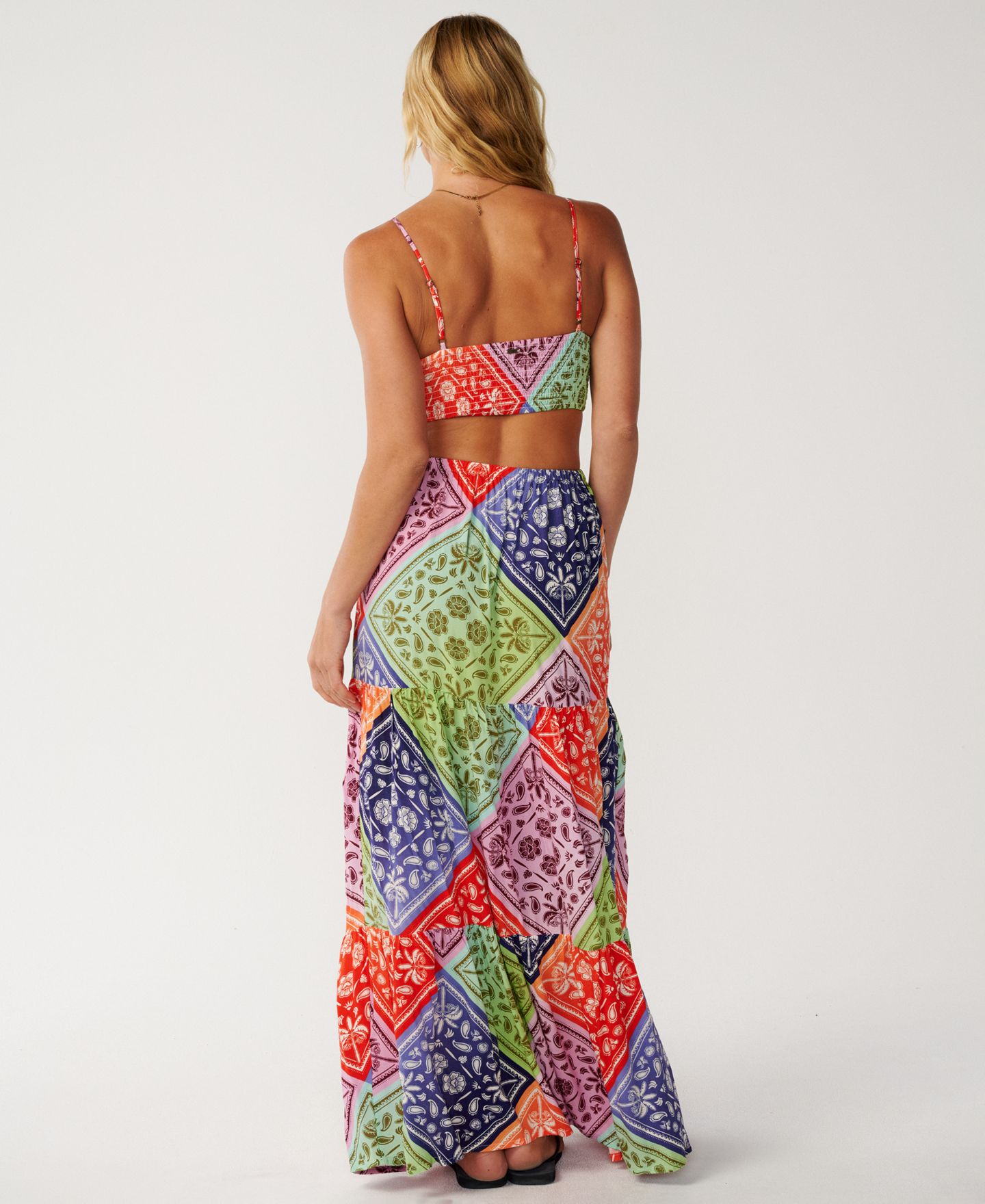 Женское платье Rip Curl Bossa Nova Floral-Print Sleeveless Maxi, цвет: Розовый — фото 3