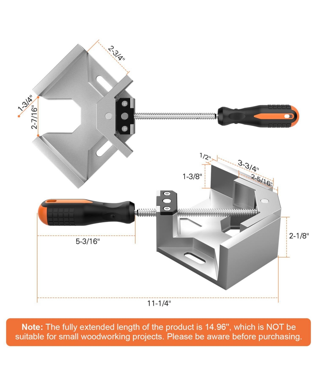 Xdovet Right Angle Clamp 90degree(s) Corner Clip Woodworking Vise