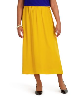 Women's Pull-On Shirred A-Line Skirt