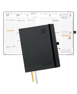 Pocket Planner 2026-2027 Academic Weekly Hourly Leather Cover