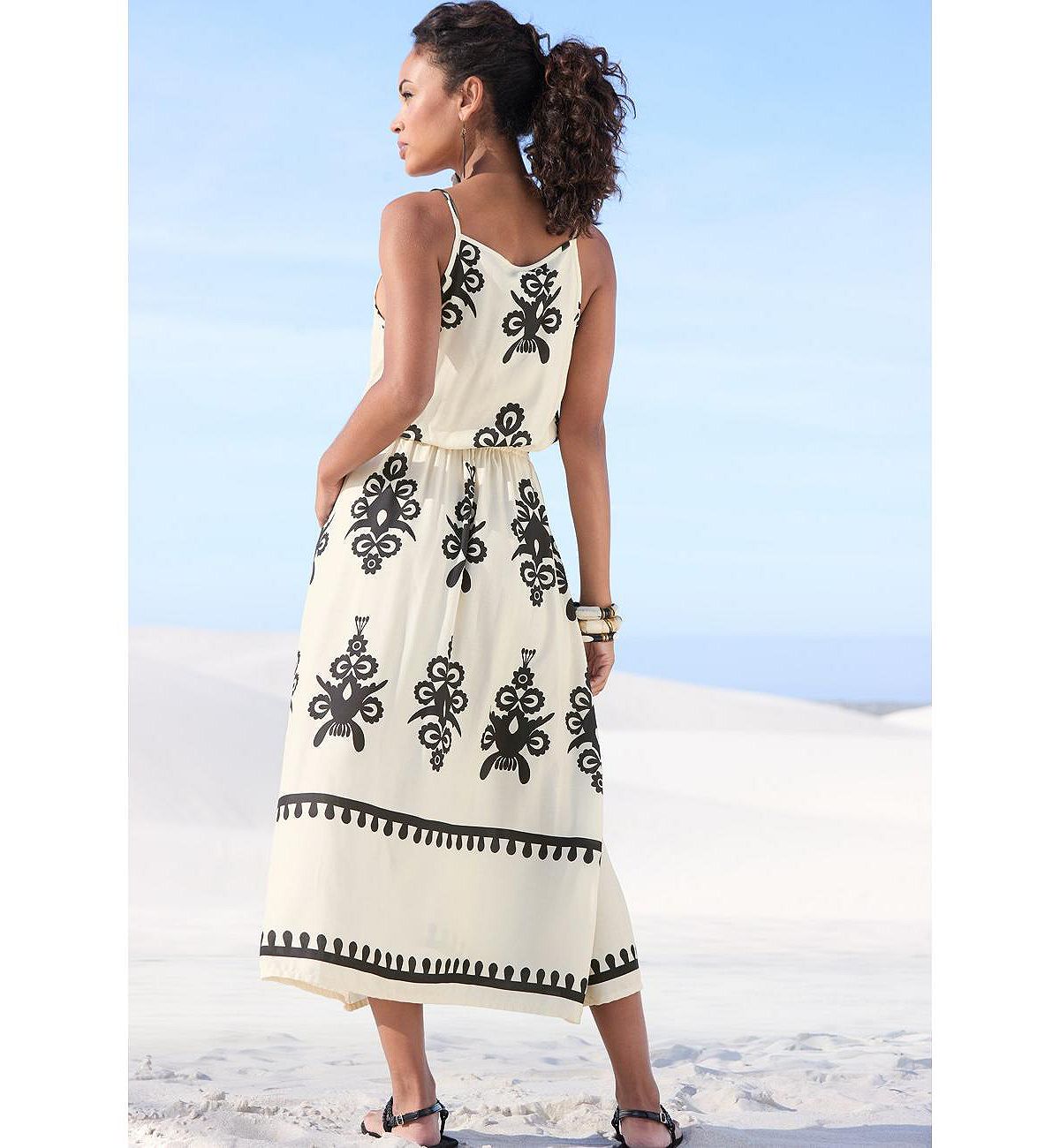 LASCANA Women's Ornamental Print Dress view 3 — MAYCSS fashion products