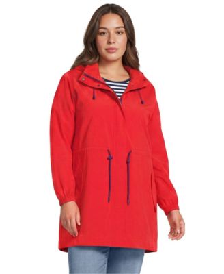 Plus Size Packable Rain Parka