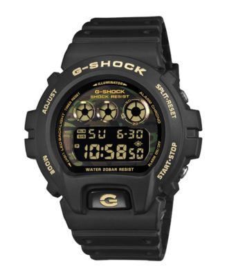 Men's Black Resin Digital Watch 50mm