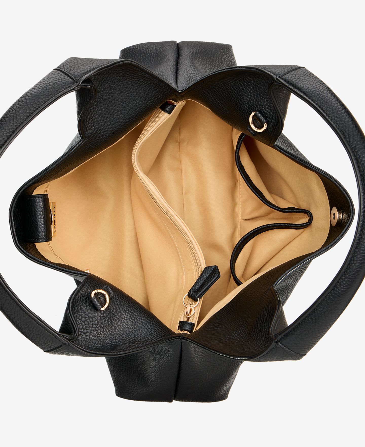 Женский клатч Giani Bernini Pebble Framed Clutch Crossbody, цвет: Чёрный — фото 9