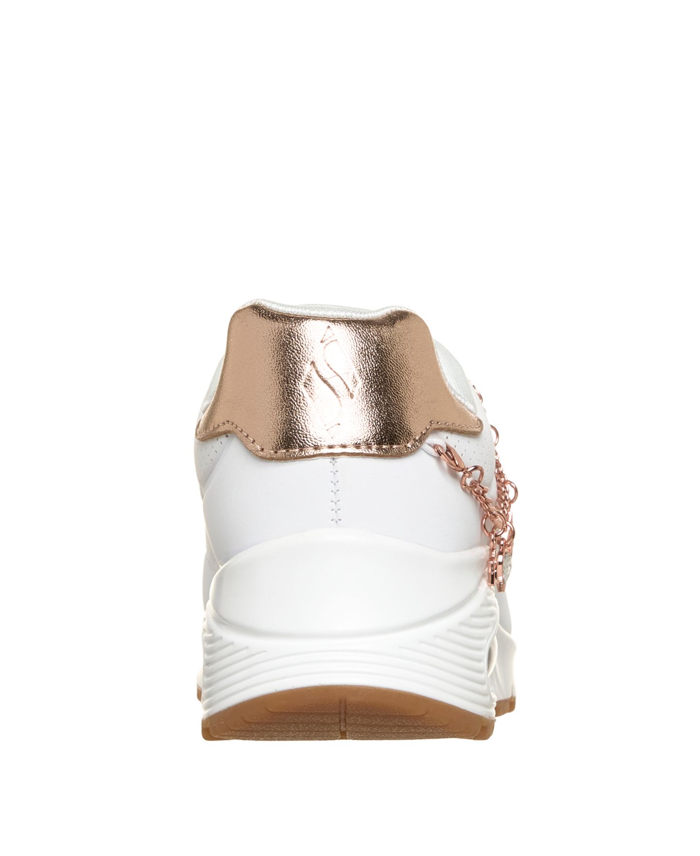 Кроссовки Skechers Uno Gen1 - She's Charming Lifestyle Sneakers from Finish Line для девочек, цвет: Белый / Золотой — фото 4