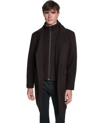 Men's Overcoat with Bib