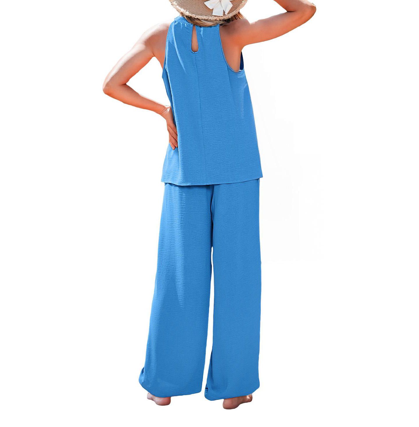 Женские комплекты Cupshe Blue Horizon Casual Resort Co-Ord Set, цвет: Пастельный синий — фото 3