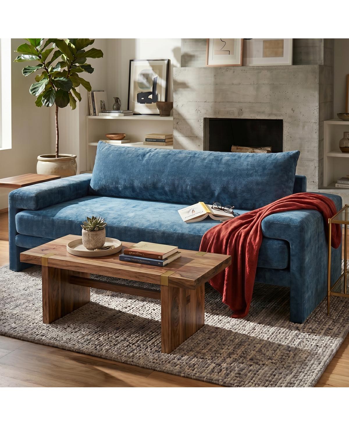 Streamdale Furniture Chenille 3-Seater Sofa with Wide Armrests and Ergonomic Support