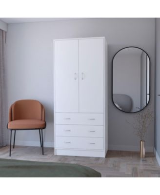  Prescott Armoire, with 2 doors, 3 drawers and 1 hanging rod