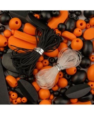 90g   Craft Wood Beads with Elastic Nylon Cord