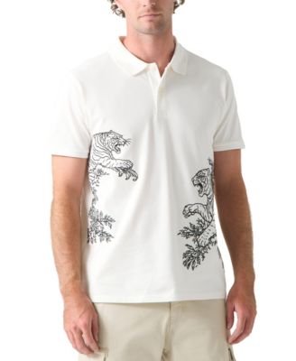 Men's Riley Tiger Embroidered Polo Shirt