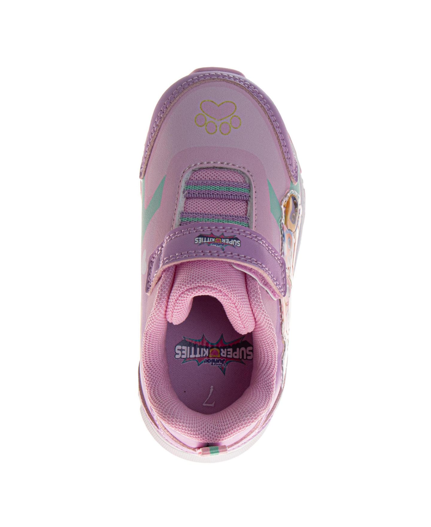 Кроссовки Disney SuperKitties Hook and Loop Sneakers для девочек, цвет: Фиолетовый — фото 5