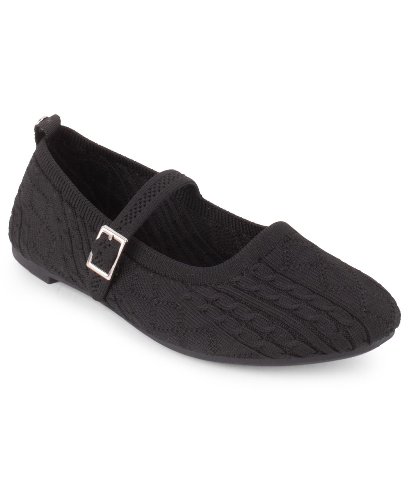 Женские балетки Tahari Montpellier Slip-On Mary Jane Flats, цвет: Чёрный — фото 1