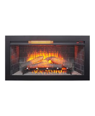 36 inch Infrared Electric Fireplace with Removable Trim kit Insert, Touch Panel Home Decor Heater
