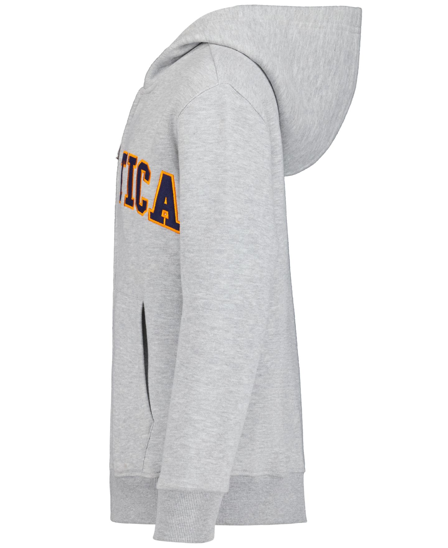 Худи Nautica Logo Applique Full-Zip для мальчиков, цвет: Серый меланжевый — фото 3