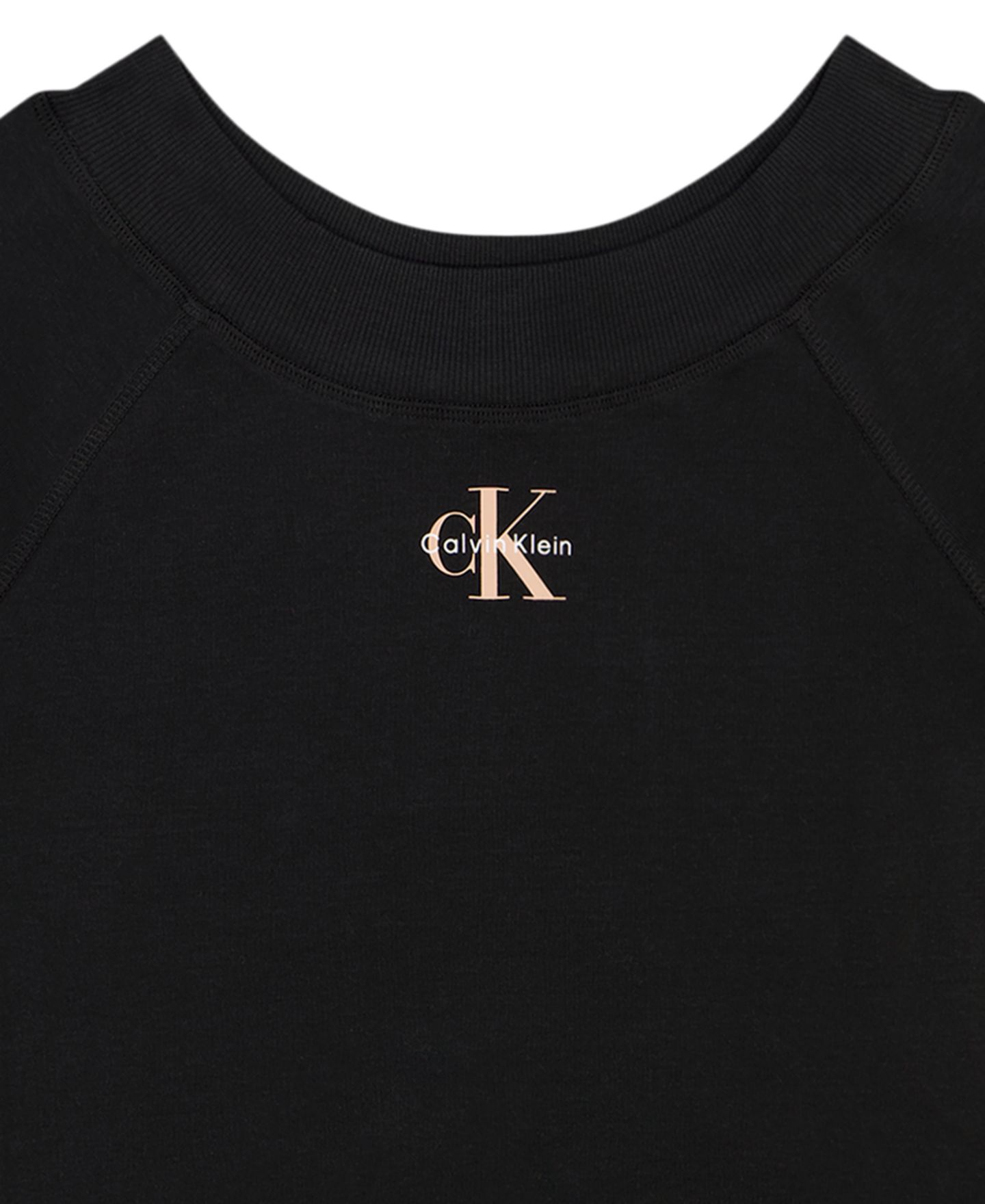 Футболка Calvin Klein Long-Sleeve для девочек, цвет: Чёрный — фото 3