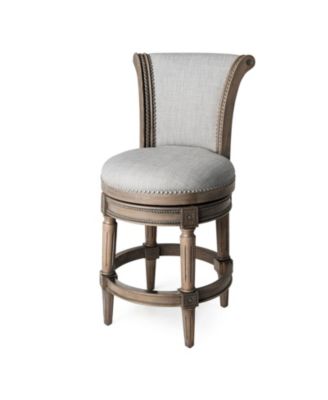Pullman Swivel Upholstered Counter Stool with High Back
