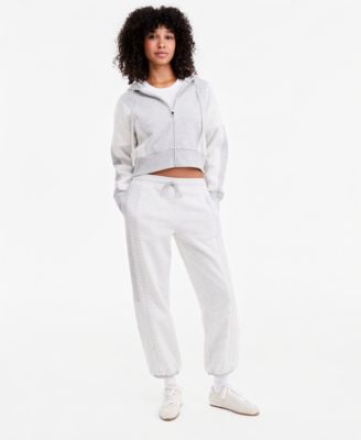 Women's Crochet High-Rise Fleece Jogger