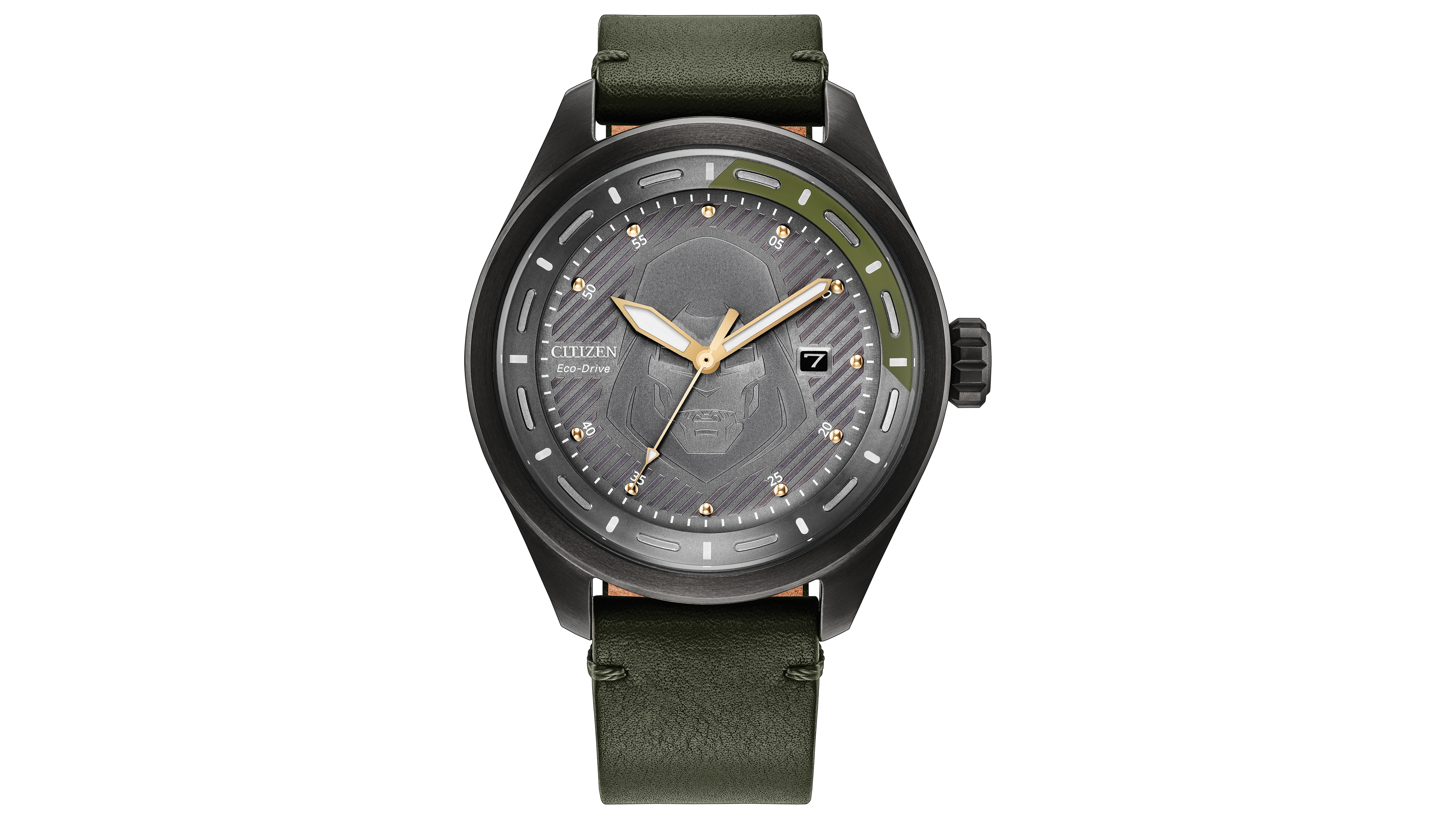 Citizen Men's Marvel Doomsday Green Leather Strap Watch 43mm