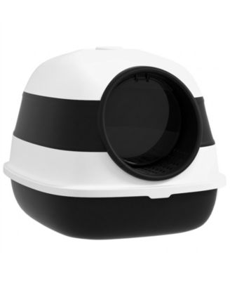 Dome Covered Cat Litter Box with Lid Grate and Air Freshener