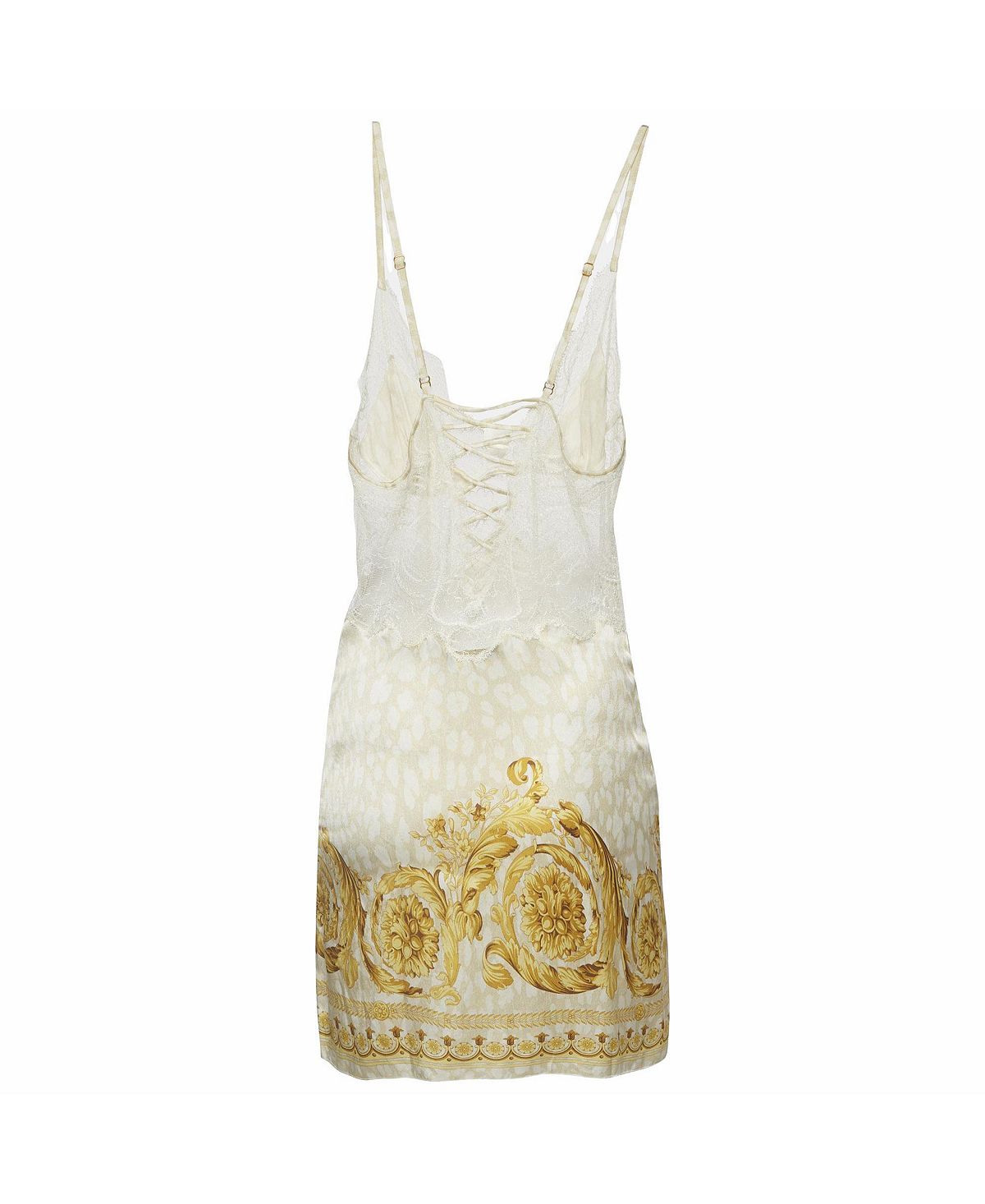 Pre-Owned Versace Women's Baroque Silk Lace Trim Camisole view 2 — MAYCSS fashion products