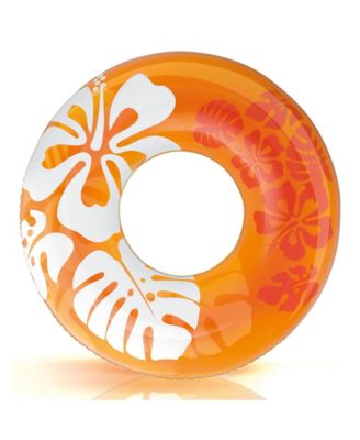 Colorful Transparent Inflatable Swimming Pool Single Ring Float