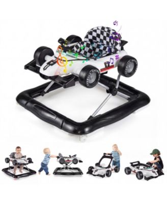 Toddler 4-in-1 Push Walker Activity Center Height Adjustable with Music