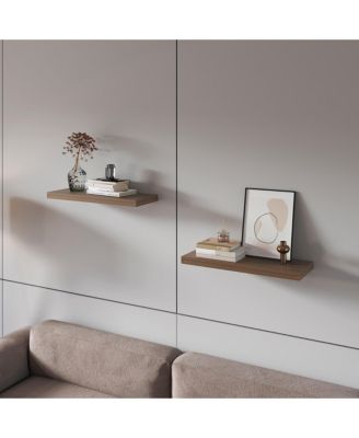 Set of 2 Iva Floating Shelf in Melamine