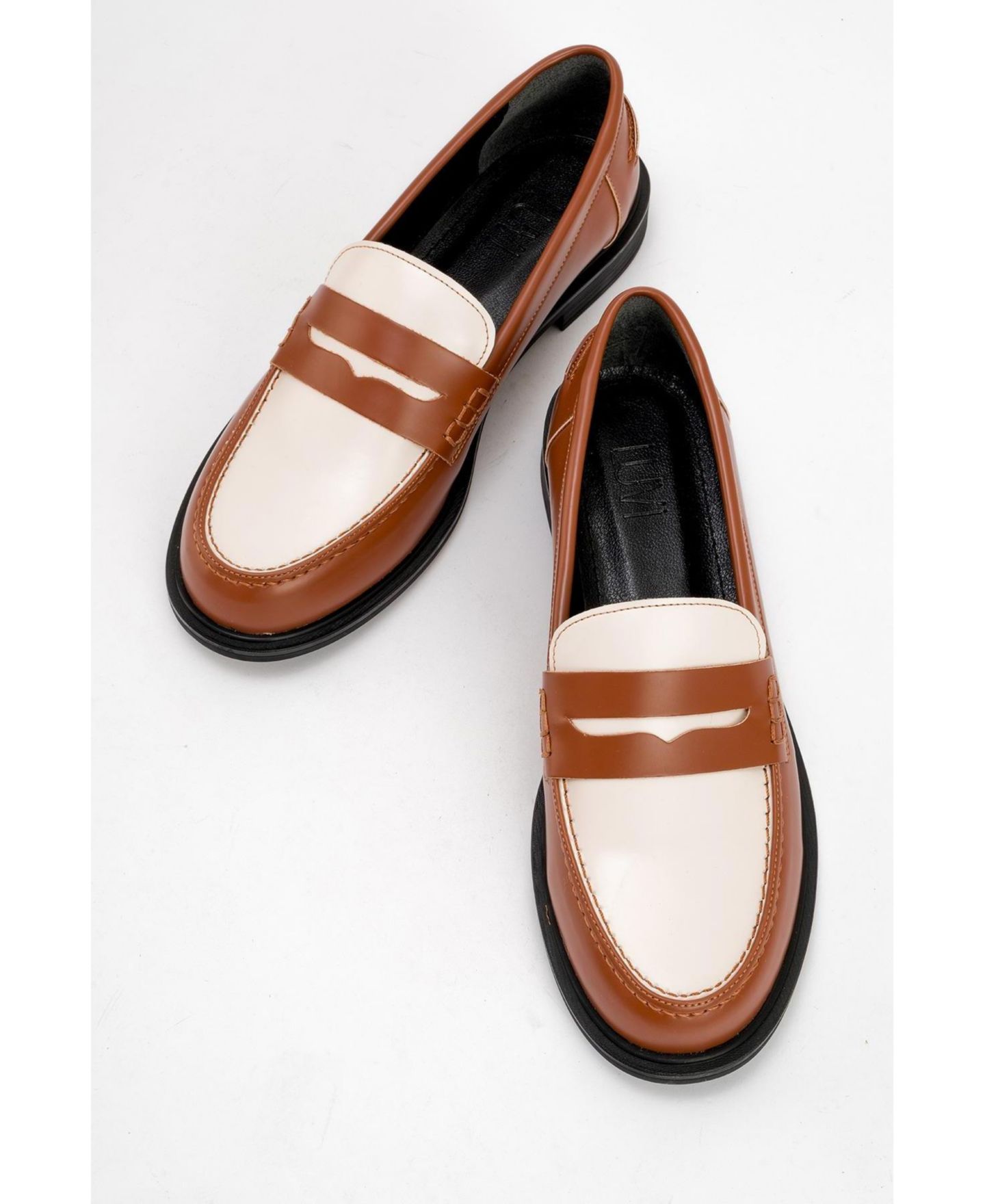 Женские лоферы Prologue Shoes Choos, цвет: Коньячный кожаный — фото 6