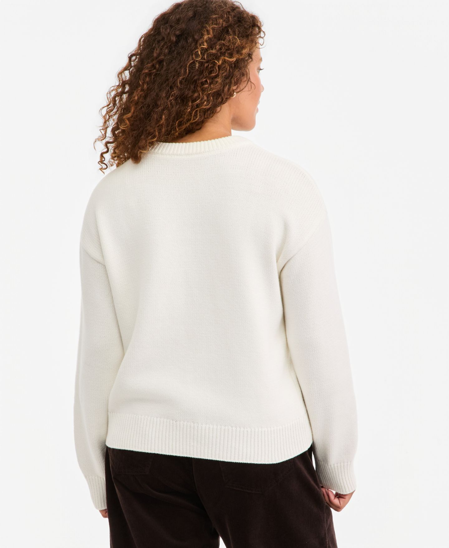 Женский свитер On 34th Crewneck Embroidered Horse Long-Sleeve, цвет: Зимняя слоновая кость — фото 2