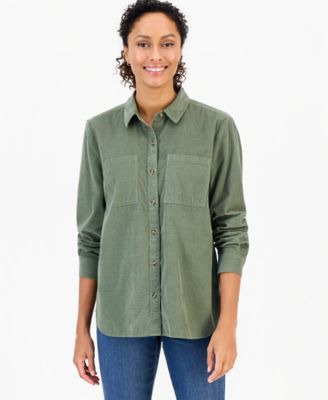 Women's Cotton Corduroy Overshirt