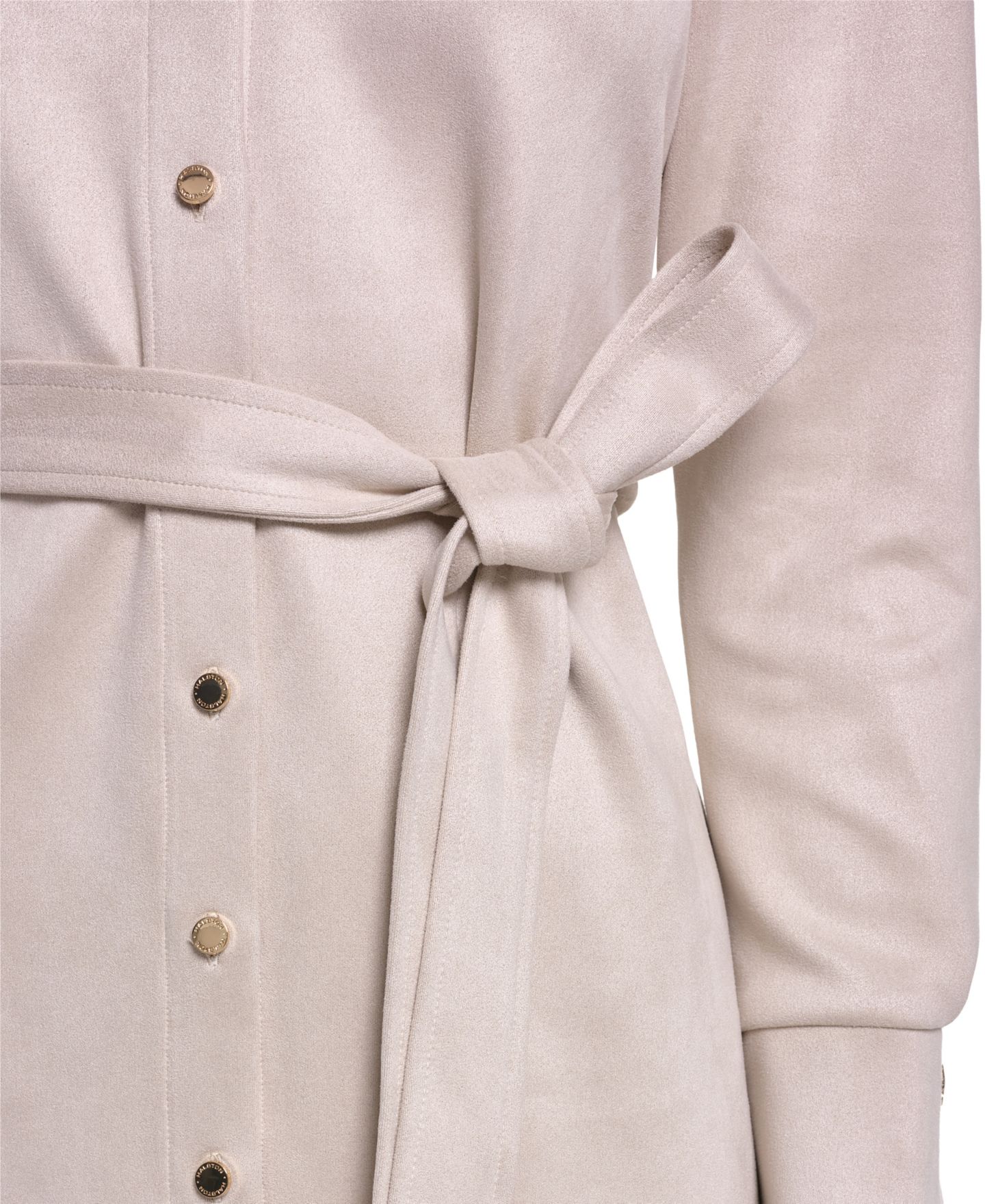 Женское платье Halston Midi Shirt Dress, цвет: Бежевый — фото 4