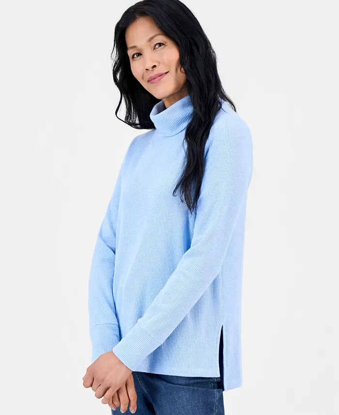 Women's Long-Sleeve Thermal Turtleneck Top - thumbnail 8