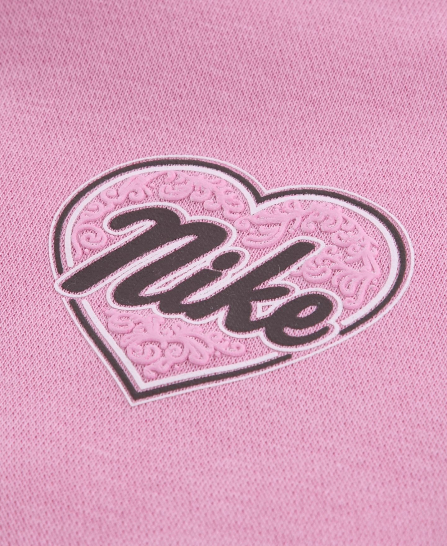 Детский комплект Nike Juxta-Girl для девочки: худи с принтами и широкие брюки, цвет: Moon Particle — фото 4