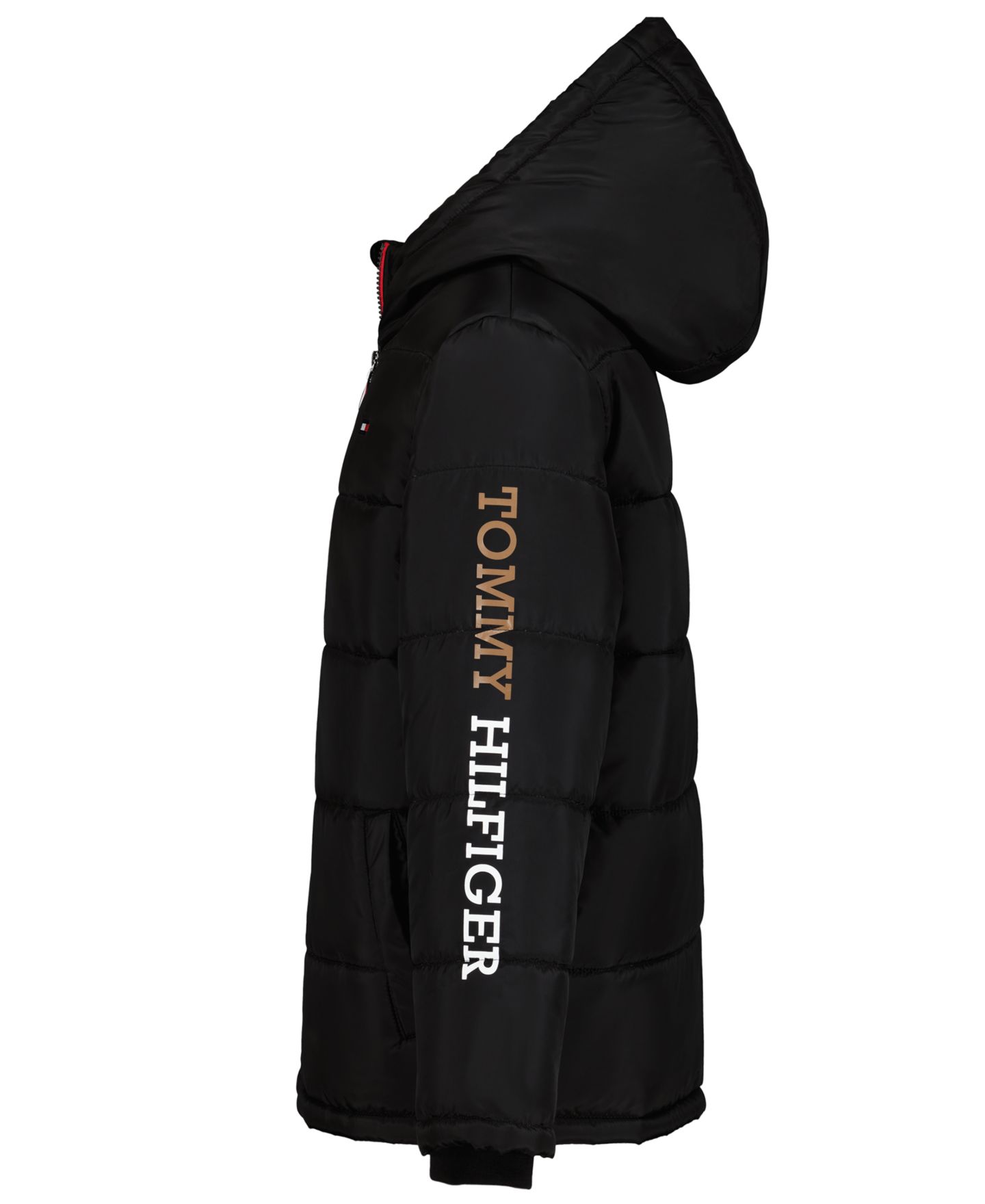 Куртка Tommy Hilfiger Logo Puffer Jacket для мальчиков, цвет: Чёрный — фото 3